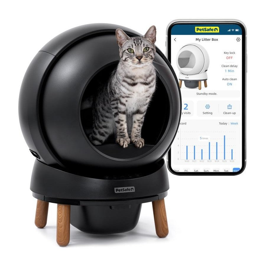 PetSafe ScoopFree SmartSpin Self-Cleaning Litter Box - Black