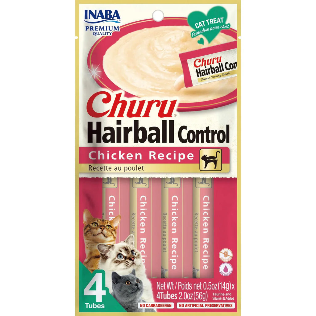 Inaba Churu Hairball Control Cat Treats – 24 Tubes