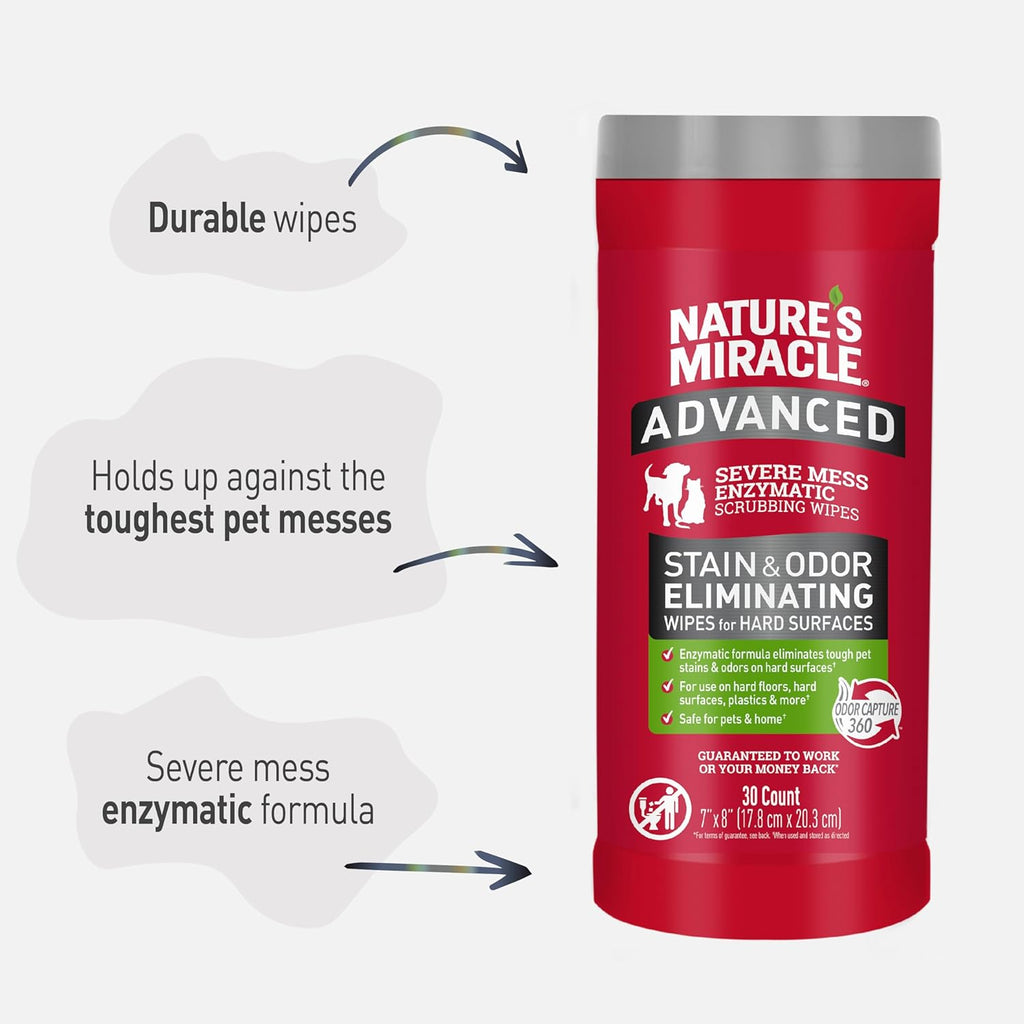 Nature's Miracle – Advanced Stain & Odour Eliminating Wipes