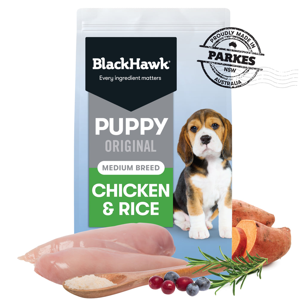 Black Hawk Medium Breed Puppy Chicken & Rice Dry Dog Food