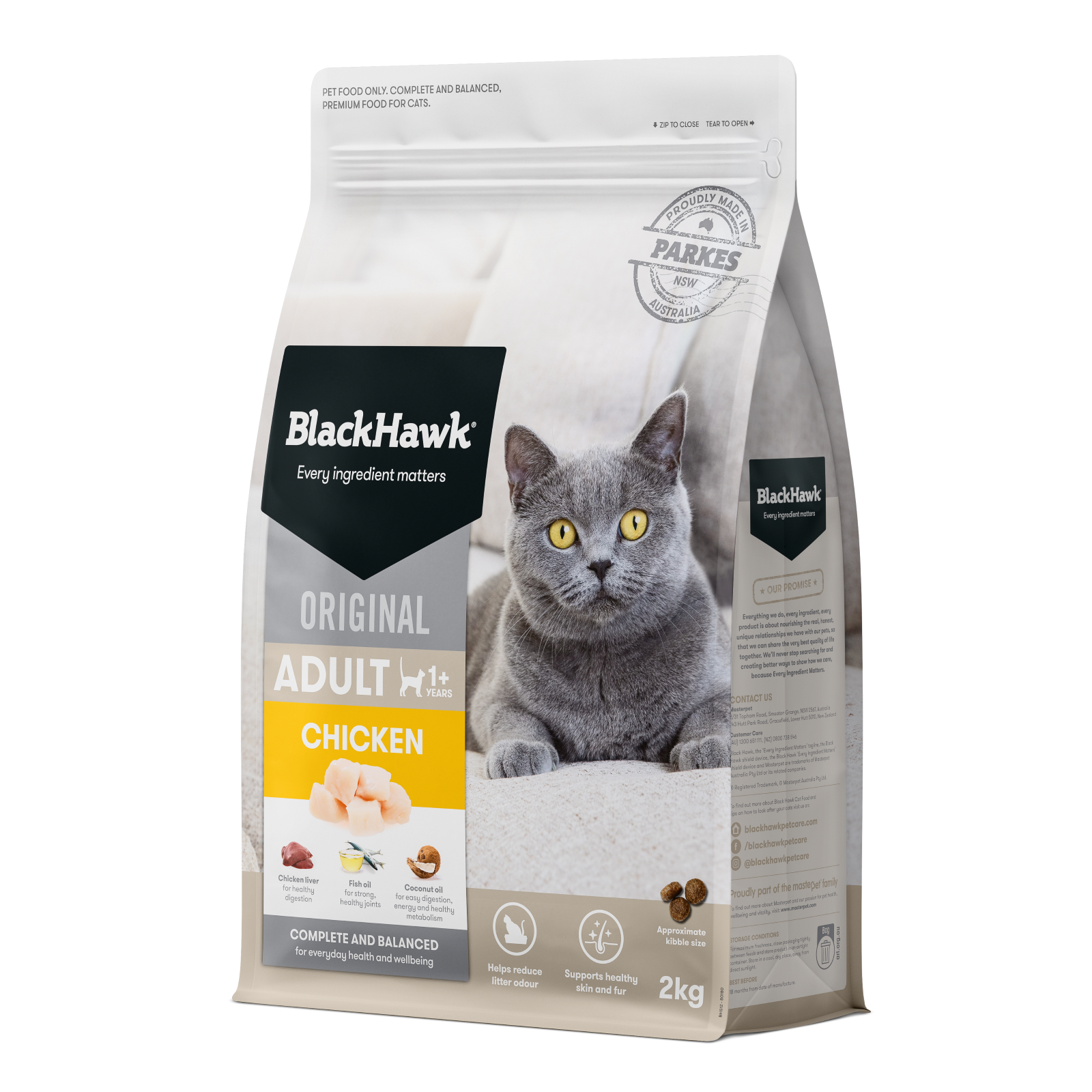 Black Hawk Adult Cat – Chicken 12kg