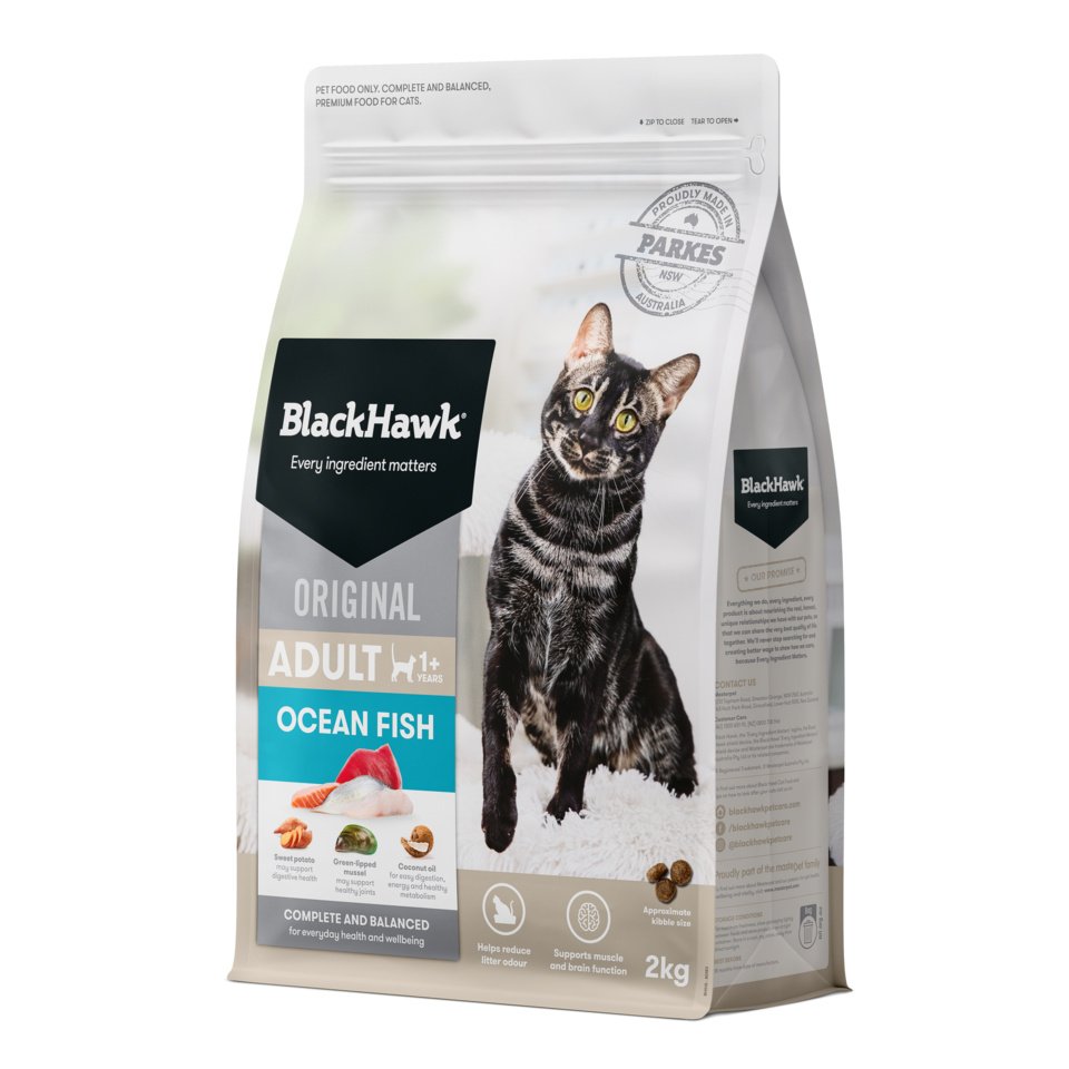 Black Hawk Adult Cat – Ocean Fish 2kg/4kg