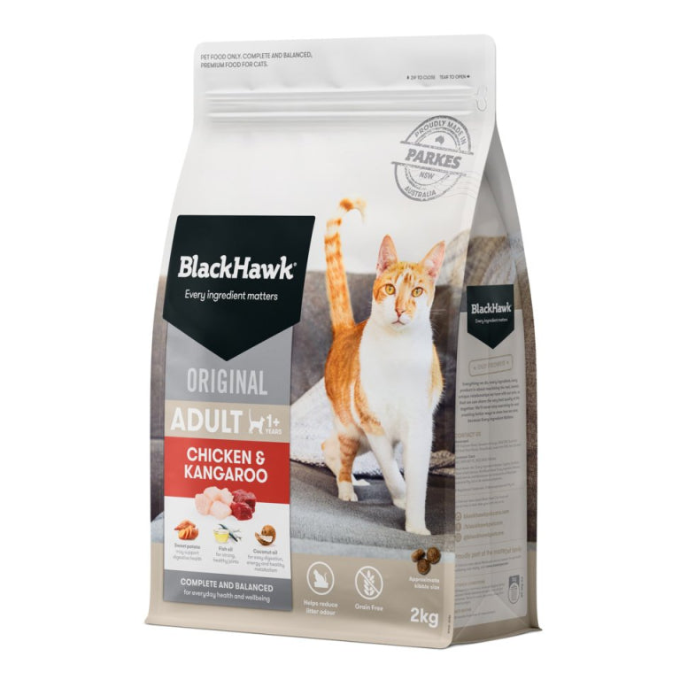 Black Hawk Adult Cat – Chicken & Kangaroo 2kg/4kg