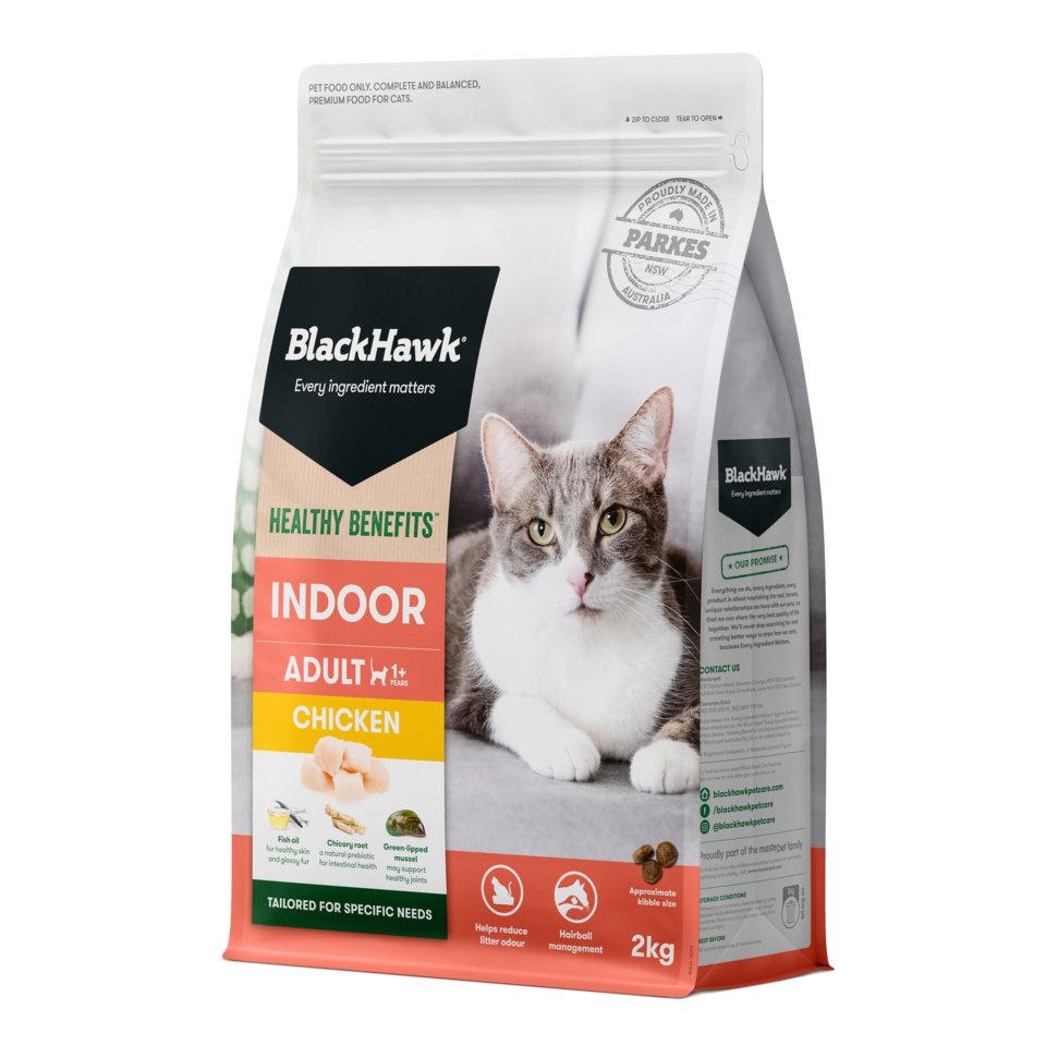 Black Hawk Adult Cat Healthy Benefits – Indoor Chicken