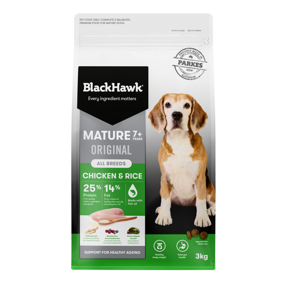 Black Hawk Mature Dog 7+ Dry Dog Food 3kg