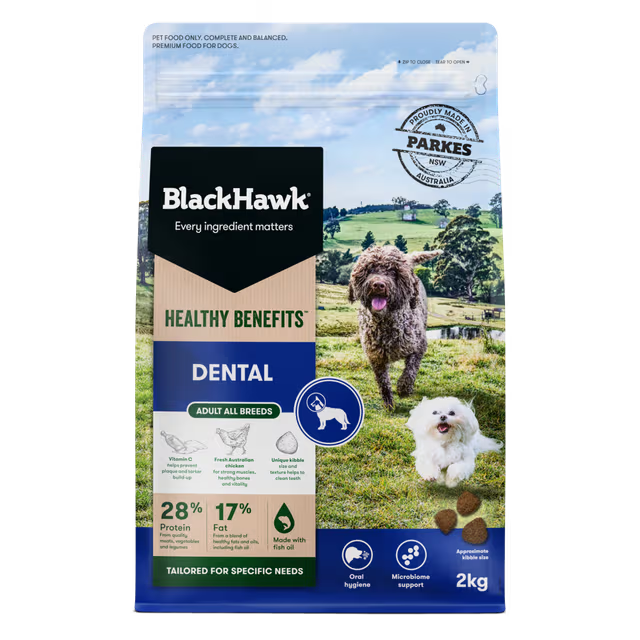 Black Hawk Healthy Benefits Dental Dry Dog Food 2kg