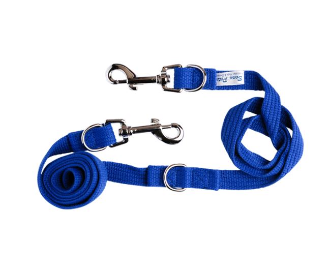 Beau Pets Adjustable Webbing Lead – Blue – 25mm x 180cm