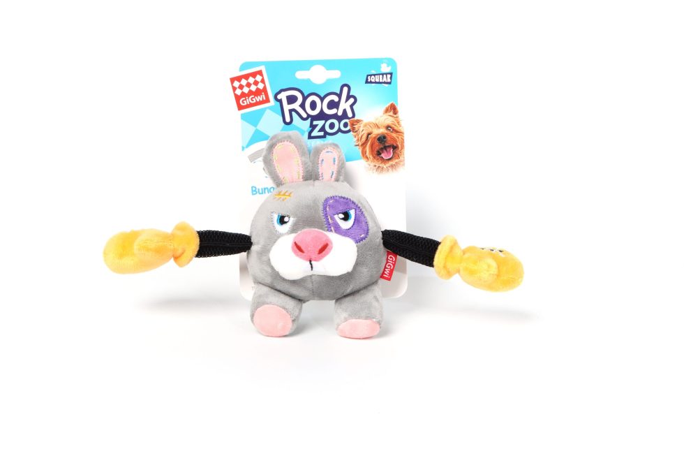 GiGwi Rock Zoo Boxer Rabbit