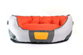 GiGwi Canvas Round Bed - Red/Orange