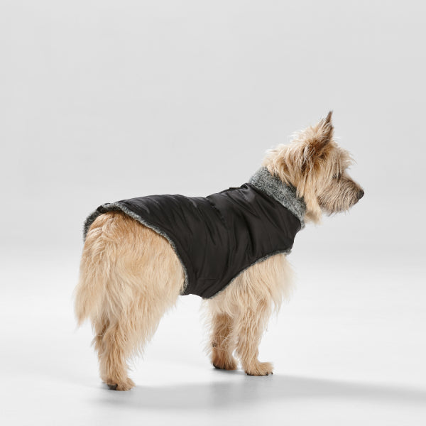 Snooza Wear Fur Collar Puffer - Black Extra Small
