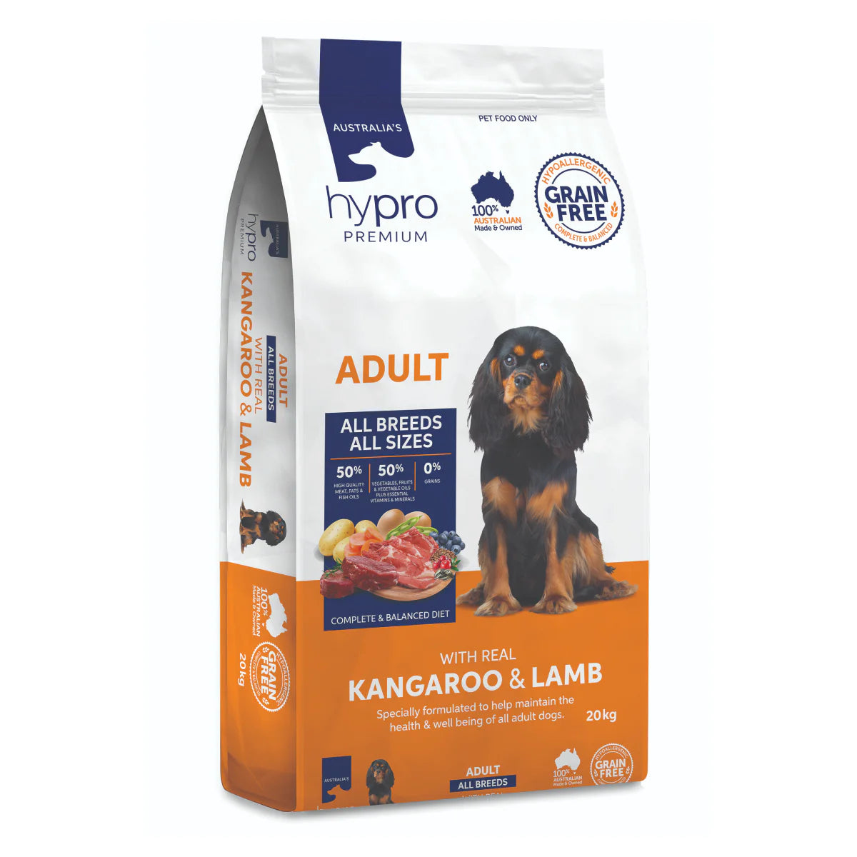 Hypro Premium Adult Dog Grain Free Kangaroo & Lamb Dry Dog Food