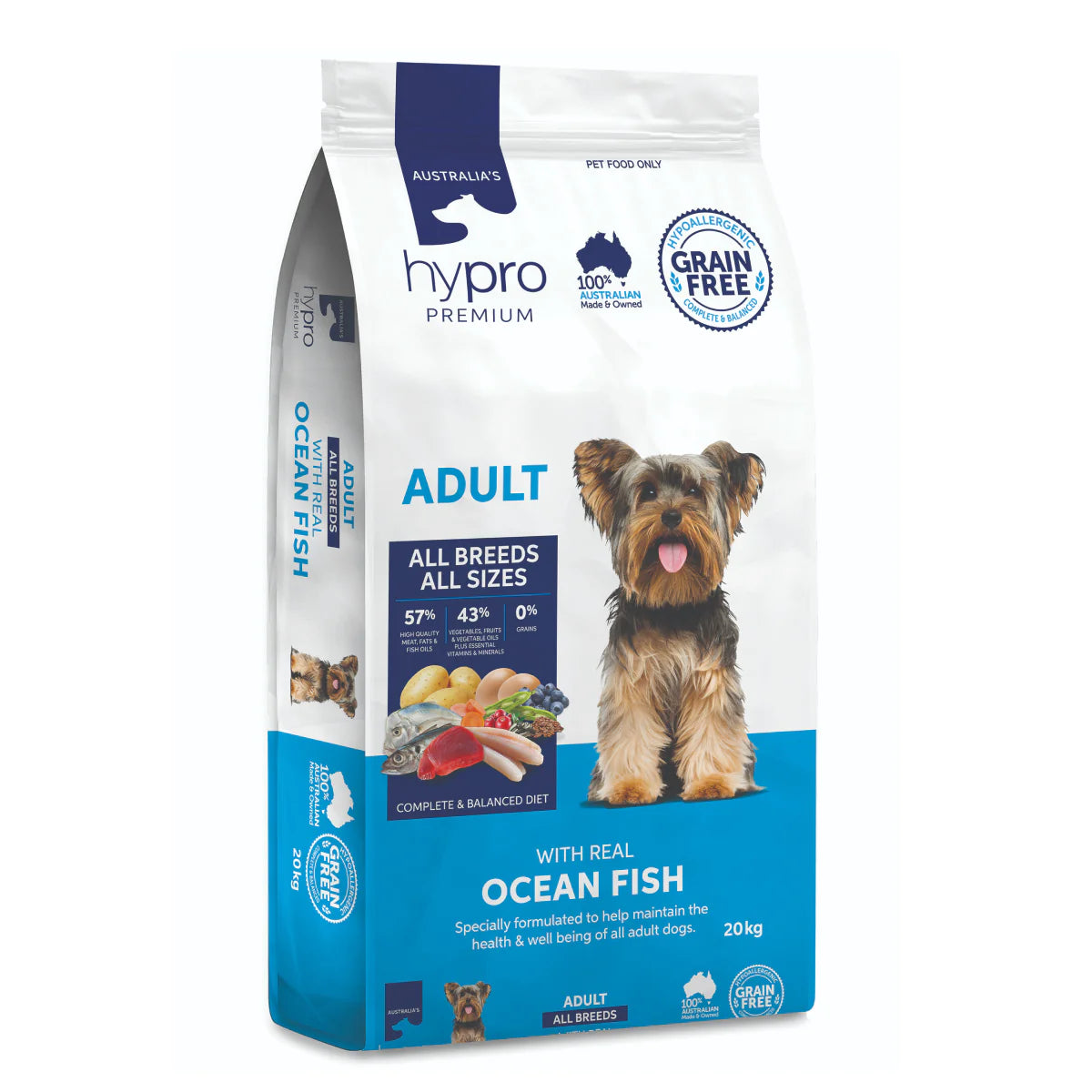 Hypro Premium Adult Dog Grain Free Ocean Fish Dry Dog Food