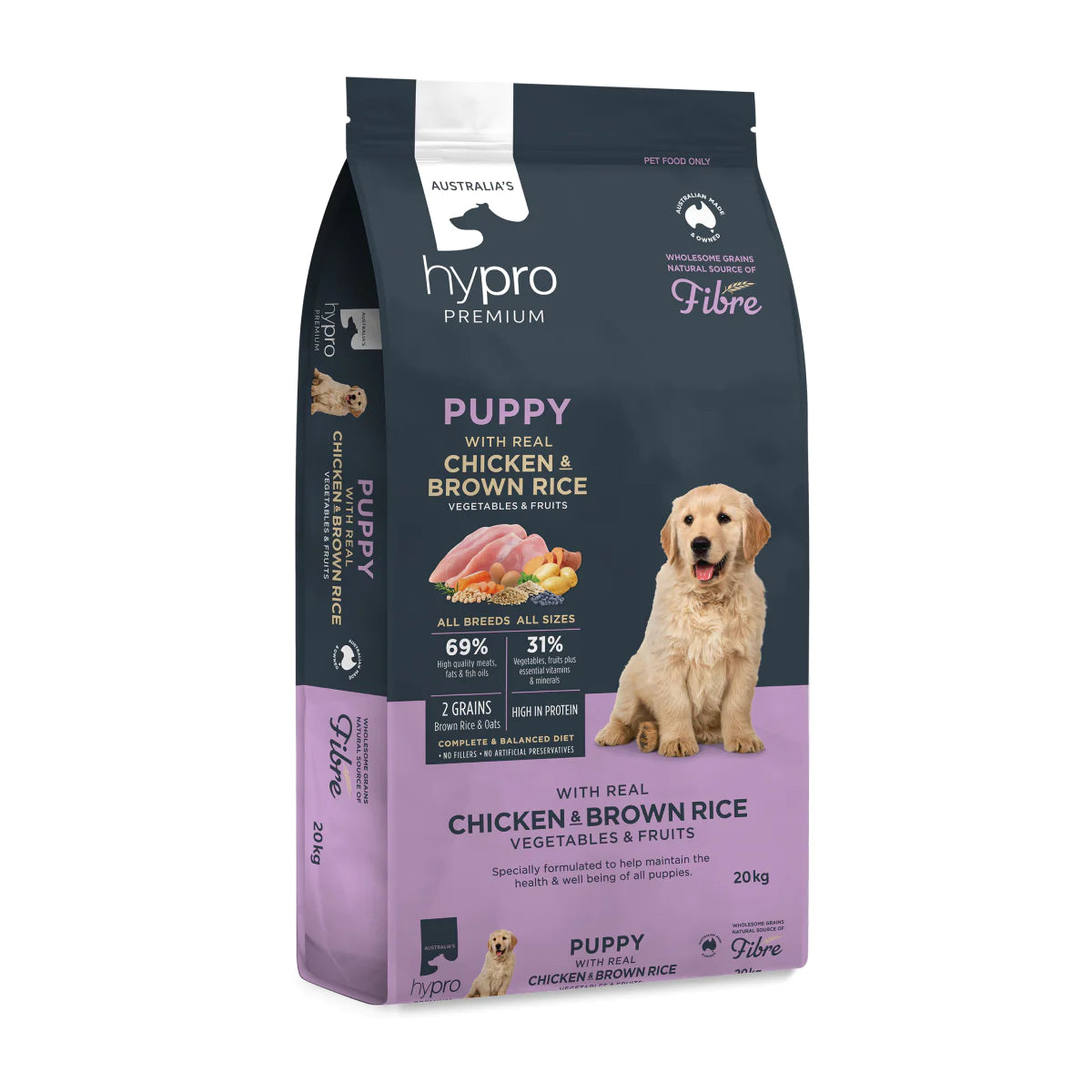 Hypro Premium Puppy - Chicken & Brown Rice - 20kg