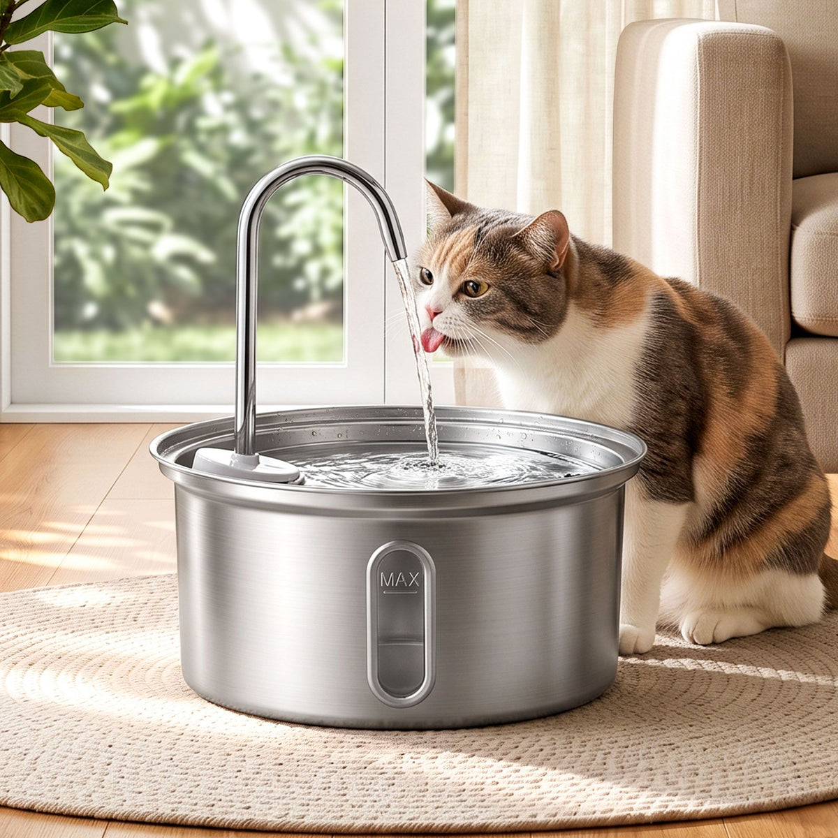 i.Pet 3.2L Stainless Steel Pet Water Fountain