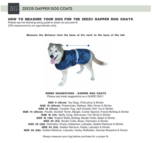 ZeeZ Waterproof Dapper Dog Coat - Oil Skin