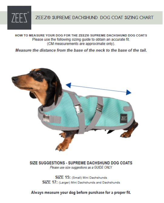 ZeeZ Waterproof Supreme Dachshund Dog Coat - Navy Stone/Red