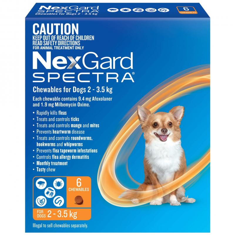 NexGard Spectra Chewables for Dogs – 6 Pack
