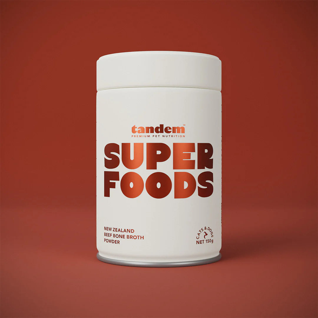 Tandem Super Foods New Zealand Beef Bone Broth Powder for Cats & Dogs 150g