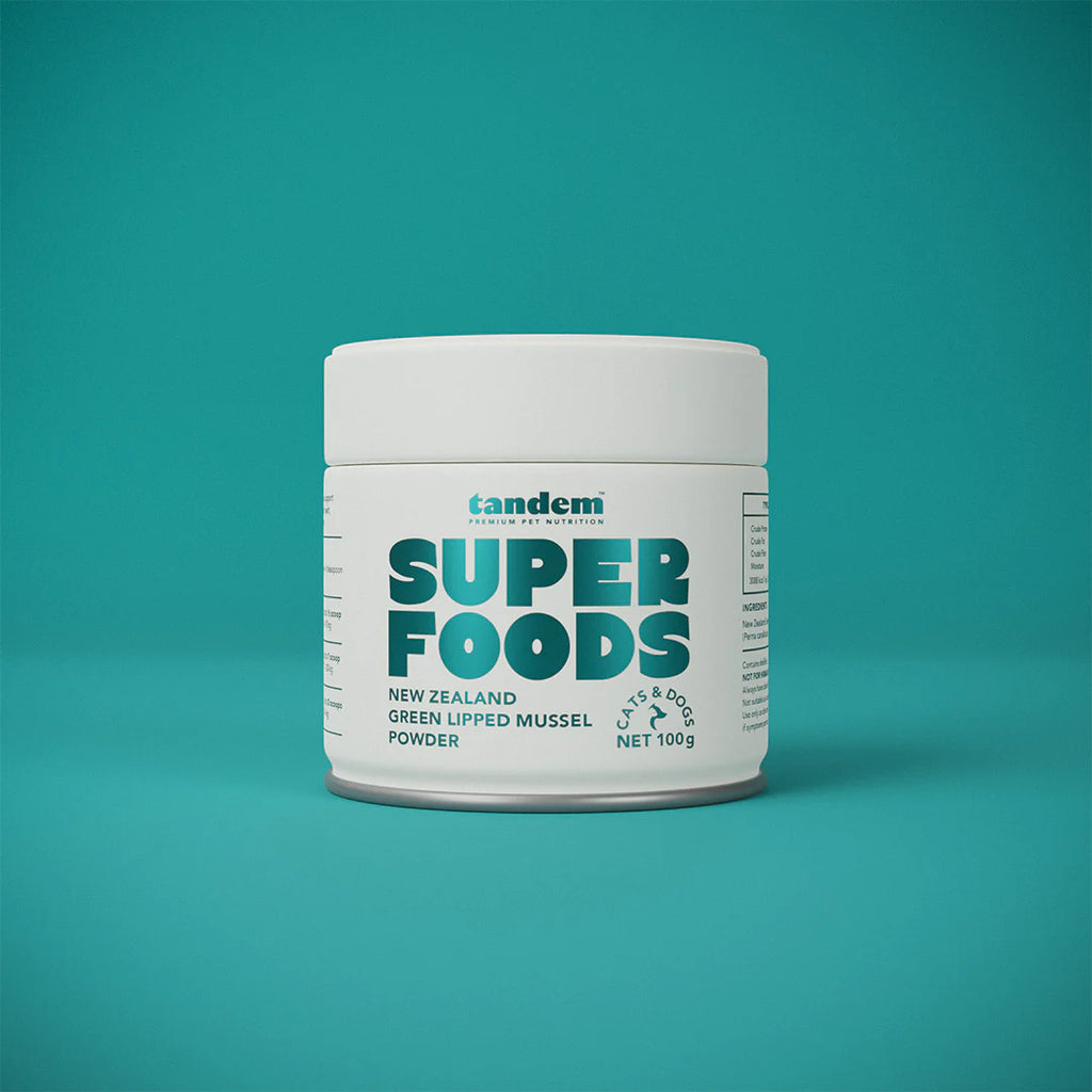 Tandem Super Foods New Zealand Green Lipped Mussel Powder for Cats & Dogs 100g