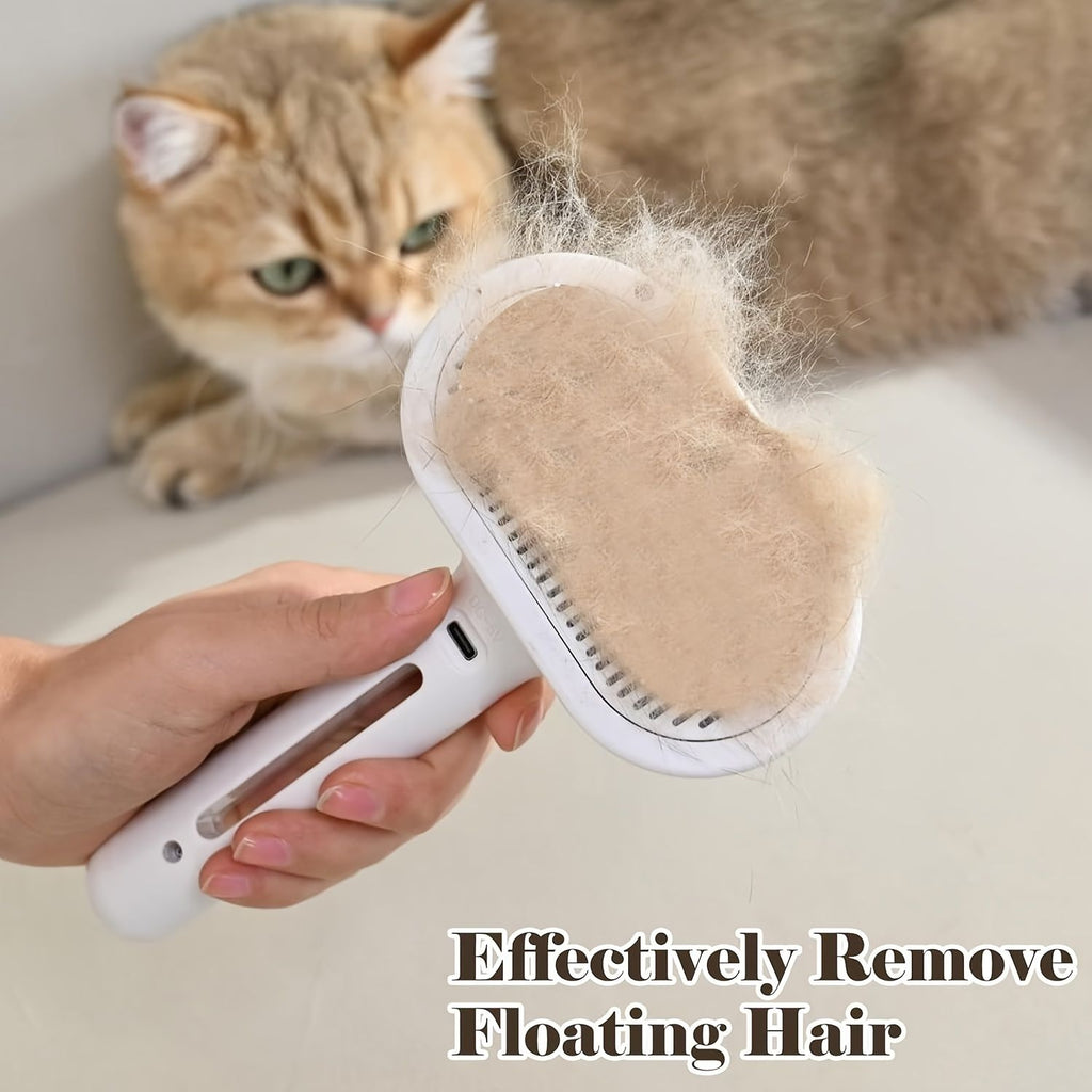 3-in-1 Steam Pet Grooming Brush