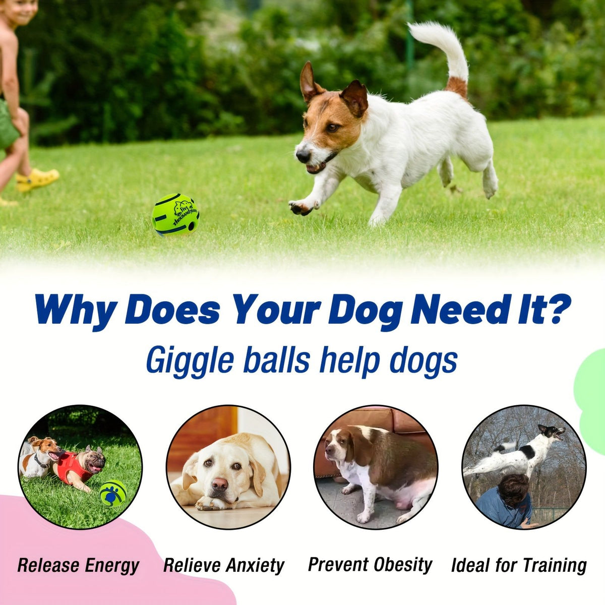 Interactive Rolling Sound Ball for Dogs