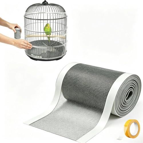 Bird Cage Seed Catcher Mesh Rolls 500cm × 12cm – 2 Pack