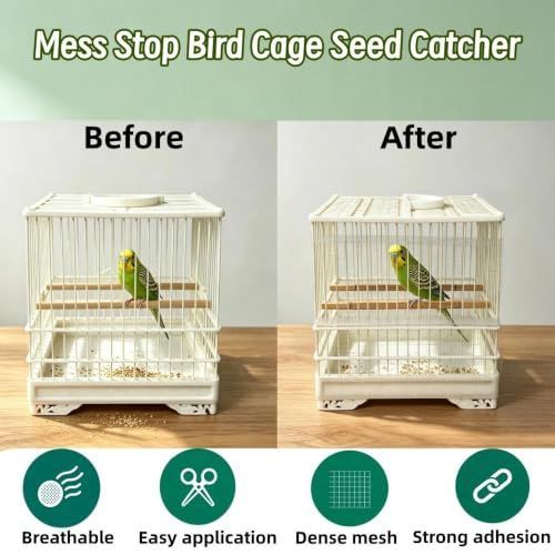 Bird Cage Seed Catcher Mesh Rolls 500cm × 22cm – 2 Pack