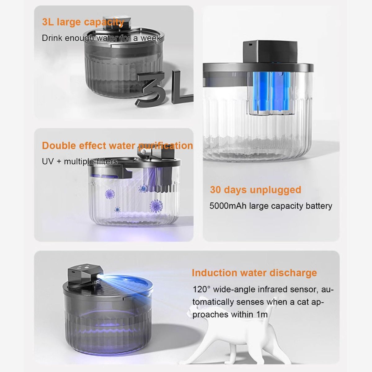 12 crescent-shaped filter cartridges, providing approximately one year's supply