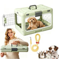 Foldable Hard-Shell Cat Carrier – Green