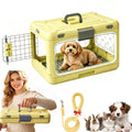 Foldable Hard-Shell Cat Carrier – Yellow