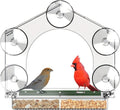 Window-Mounted Wild Bird Feeder with Suction Cups
