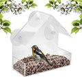 House-Shaped Window Bird Feeder with Suction Cups