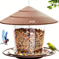 Hanging Wooden Wild Bird Feeder House