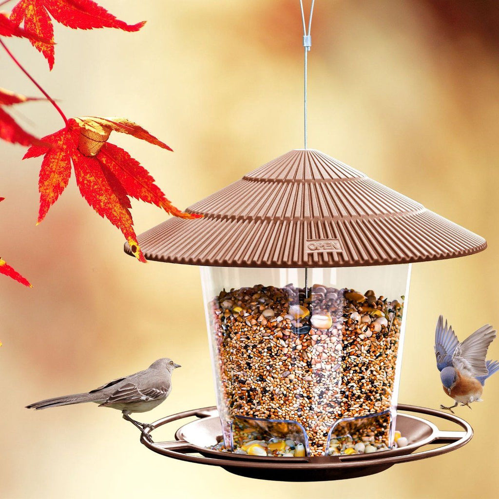 Hanging Wooden Wild Bird Feeder House