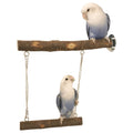 Natural Wooden Bird Swing and Perch