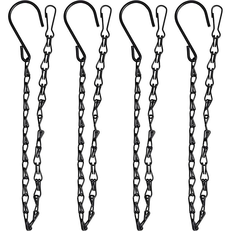 17.7-Inch Hanging Chains with Hooks – 4 Pack