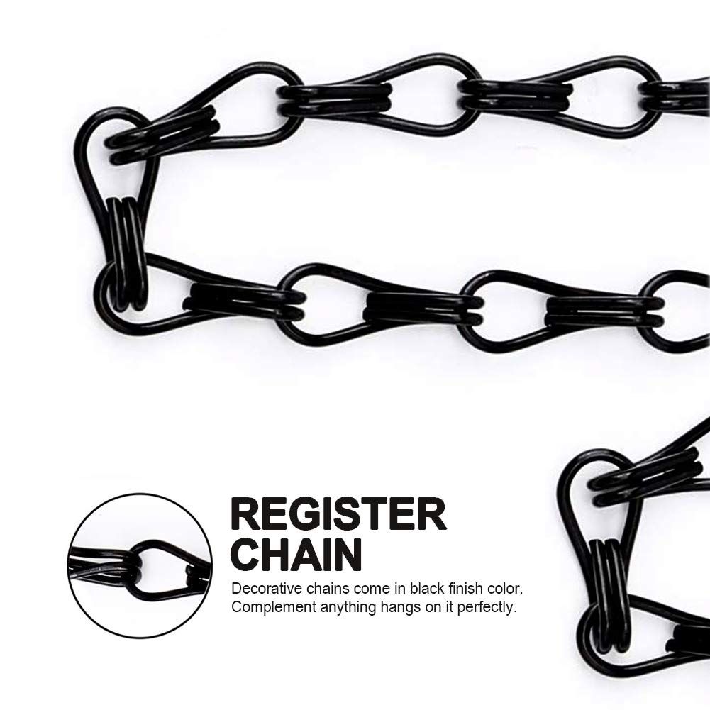 17.7-Inch Hanging Chains with Hooks – 4 Pack