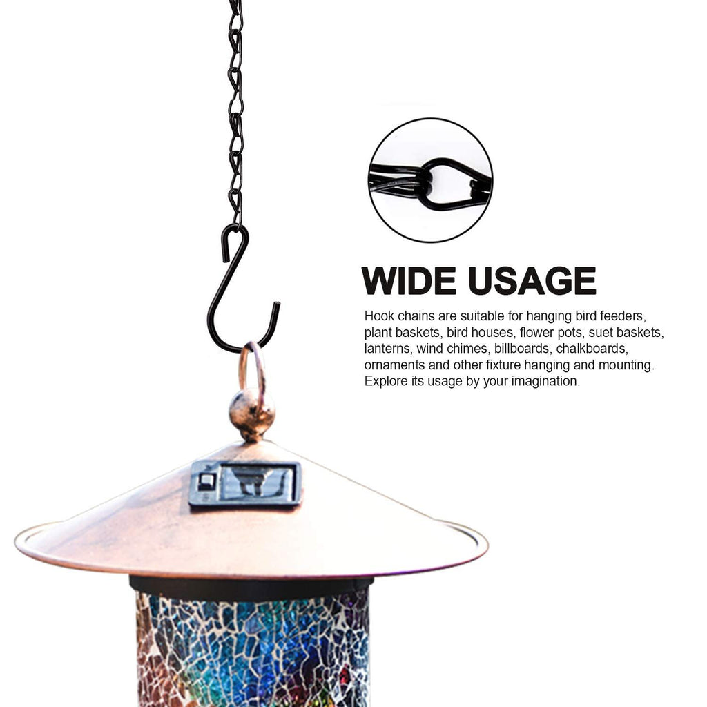 17.7-Inch Hanging Chains with Hooks – 4 Pack