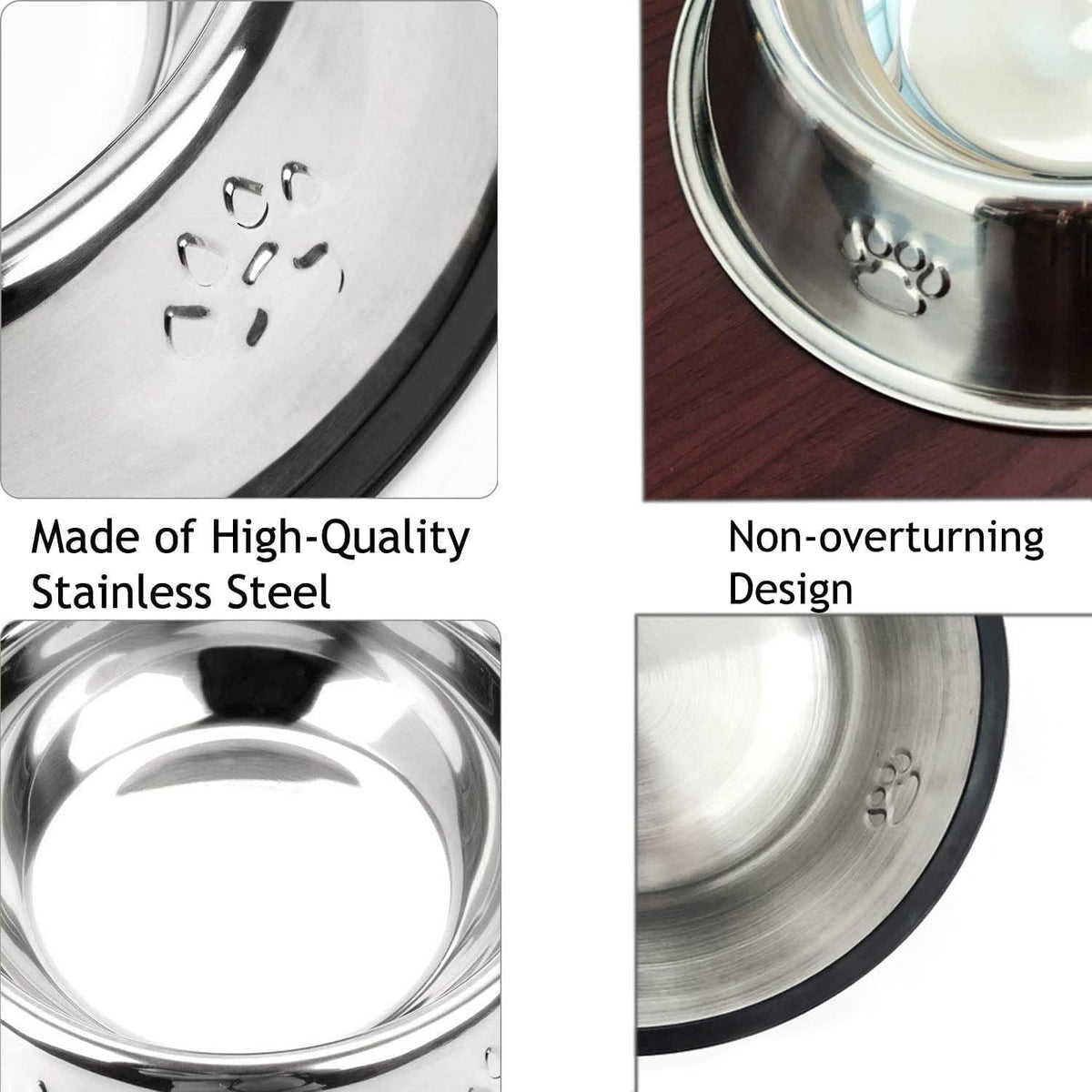 Stainless Steel Non-Slip Dog Bowl
