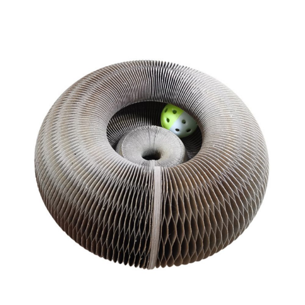 Interactive Cat Scratching Board with Bell Ball