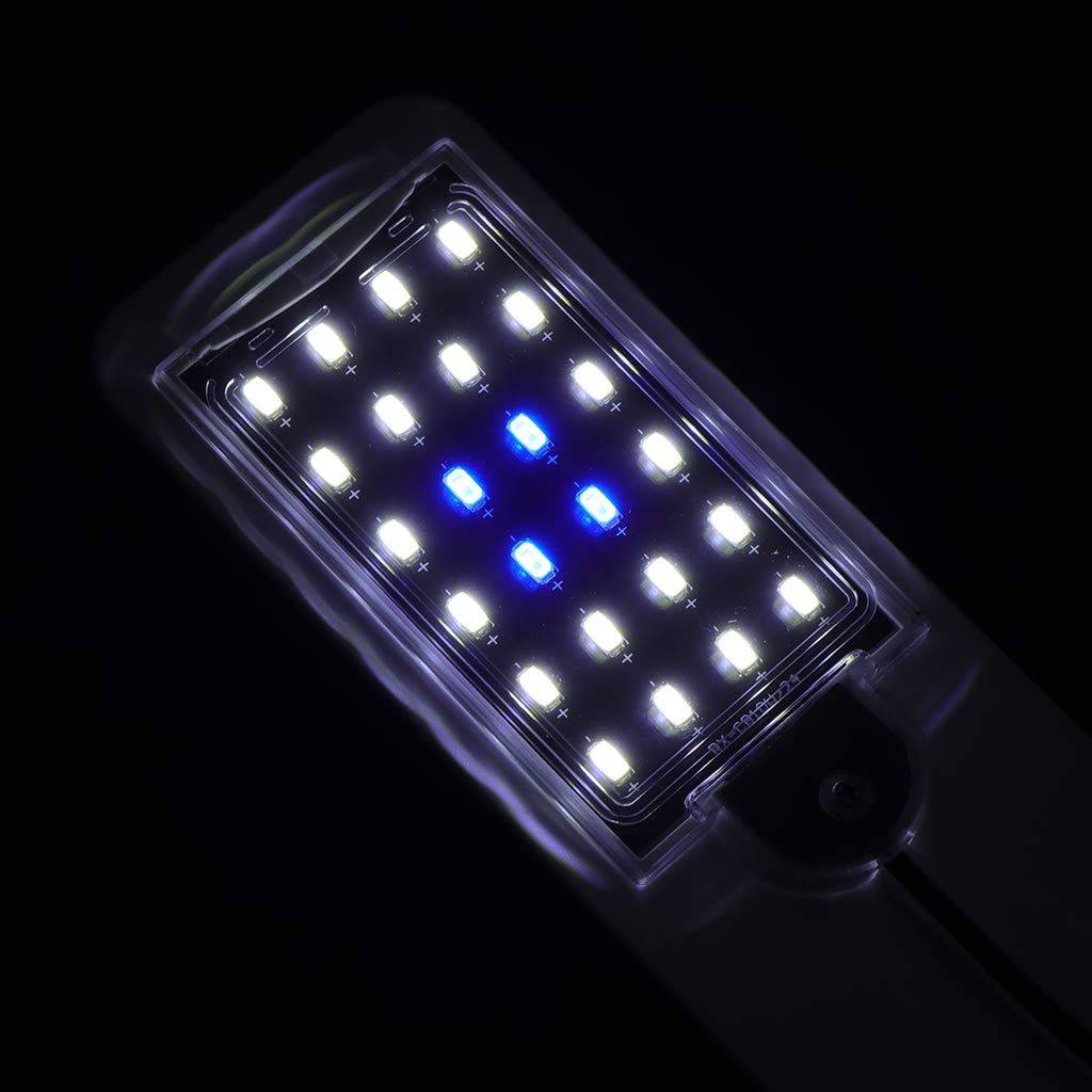 24-LED Clip-On Aquarium Light – Blue & White