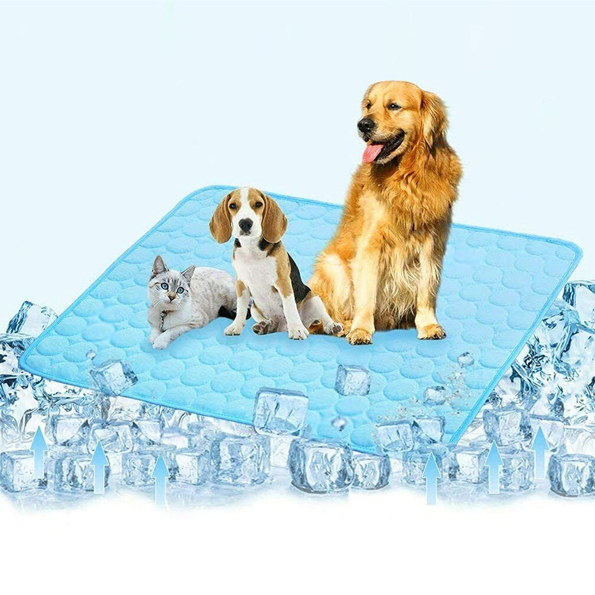 XL Cooling Mat for Dogs and Cats – Blue