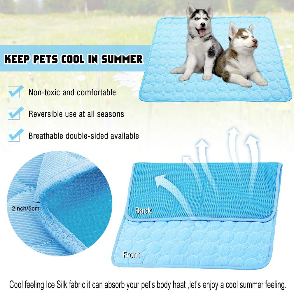 XL Cooling Mat for Dogs and Cats – Blue