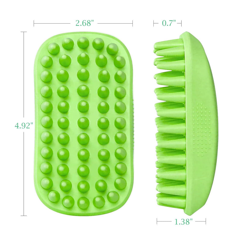 Rubber Pet Bath and Grooming Brush