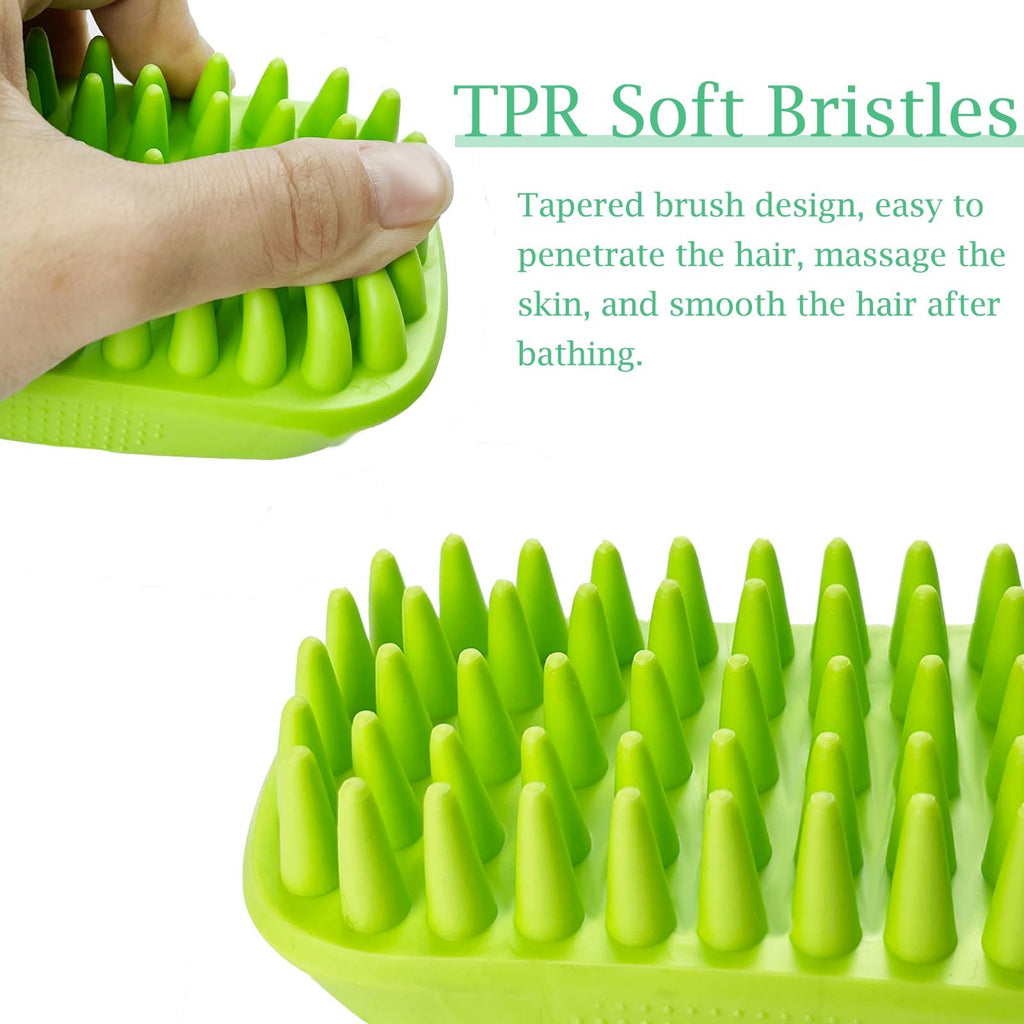 Rubber Pet Bath and Grooming Brush
