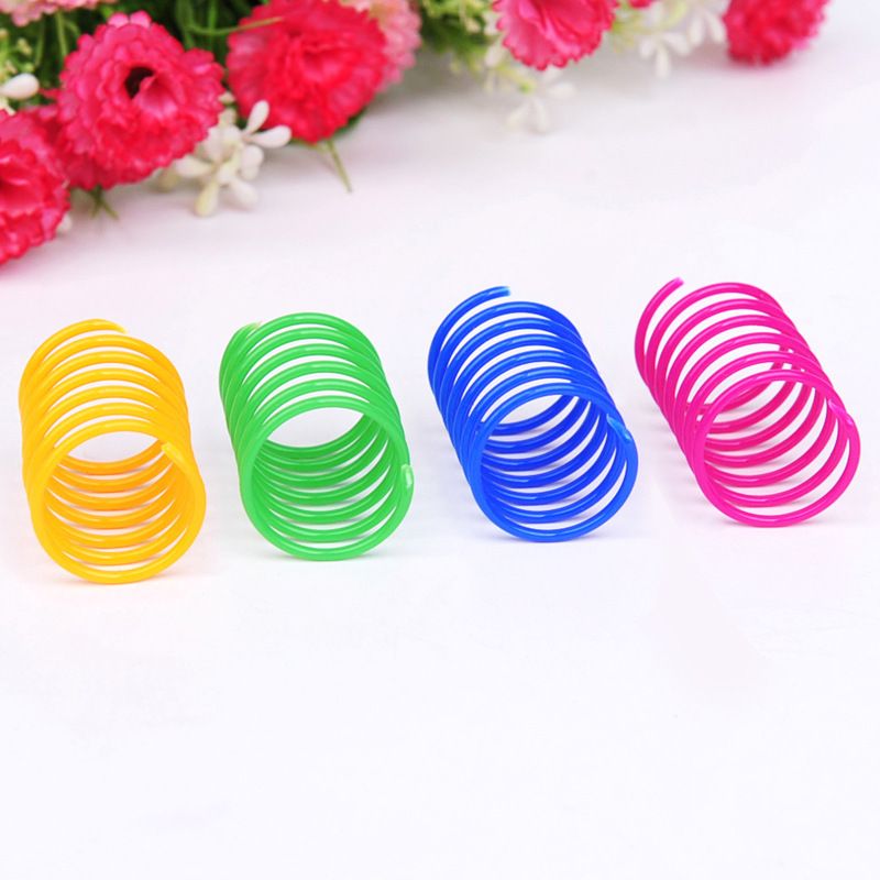 Colourful Cat Spring Toys – 4 Pack