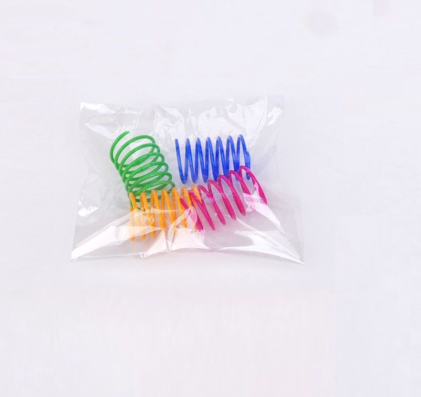 Colourful Cat Spring Toys – 4 Pack