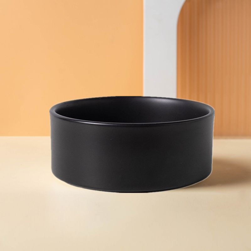 Ceramic Pet Bowls with Wooden Stand – 2 Pack