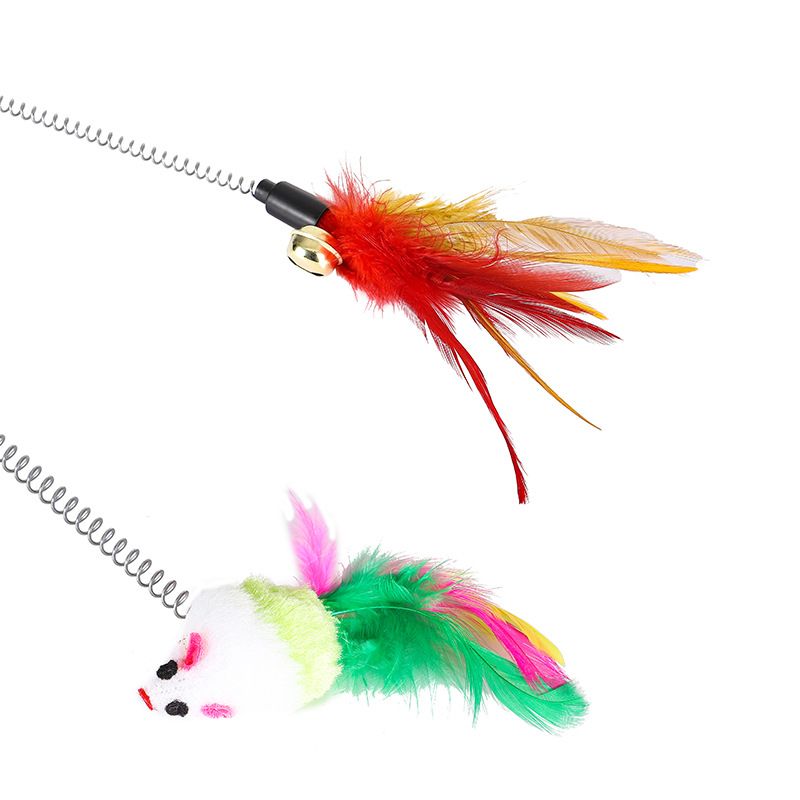 Interactive Feather Toys for Cats – 2 Pack