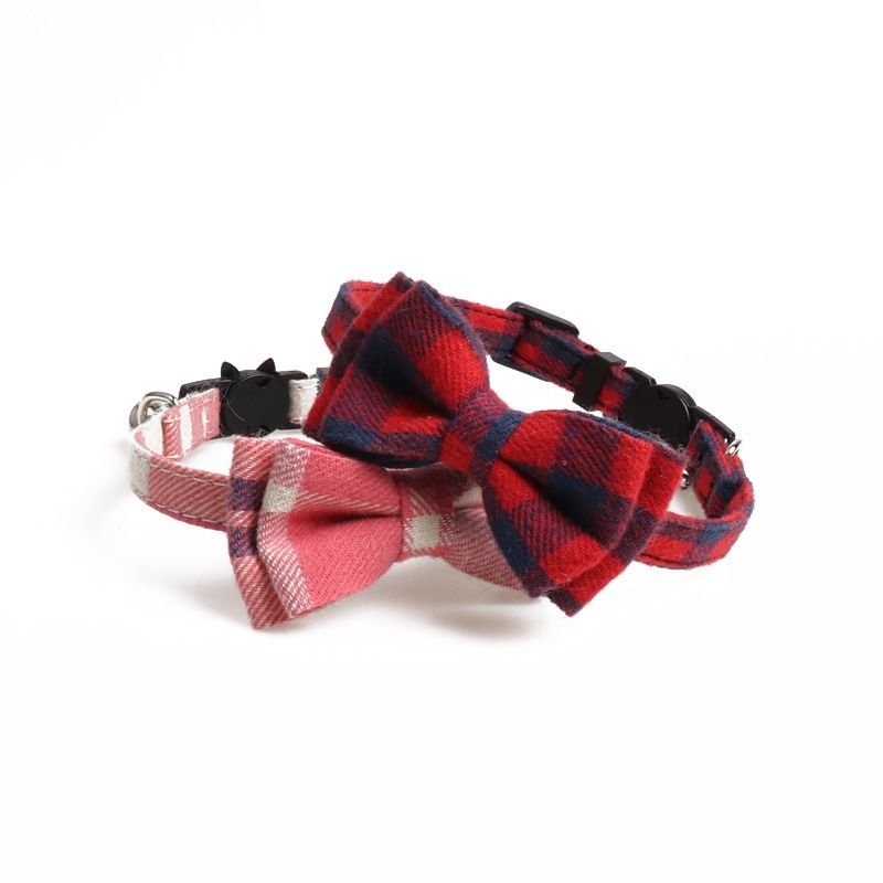 Breakaway Cat Collars with Bow Ties and Bells – 2 Pack